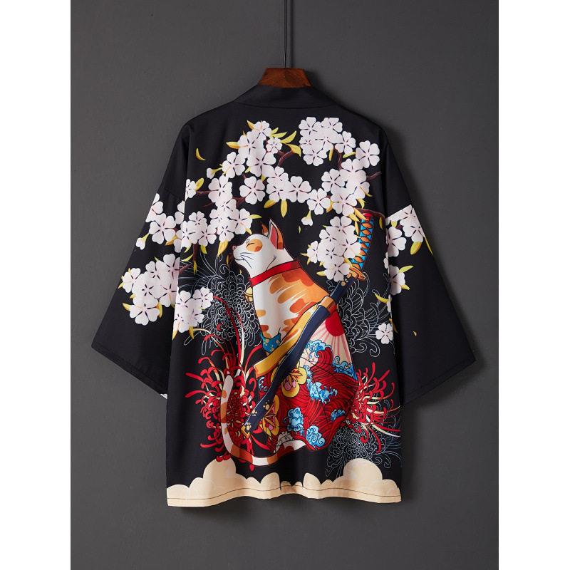 Ethnic Fashion World - Ukiyoe Kimono Cardigan Japanese Traditional Costume