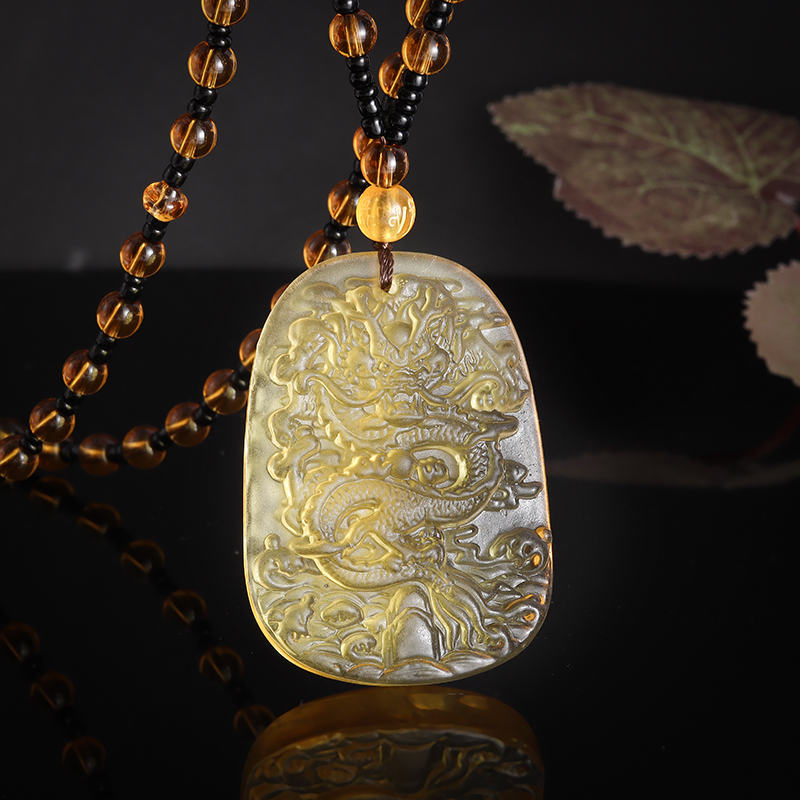 Women'S Ethnic Fashion Brands - Chinese Ethnic Dragon Brand Necklace Beaded