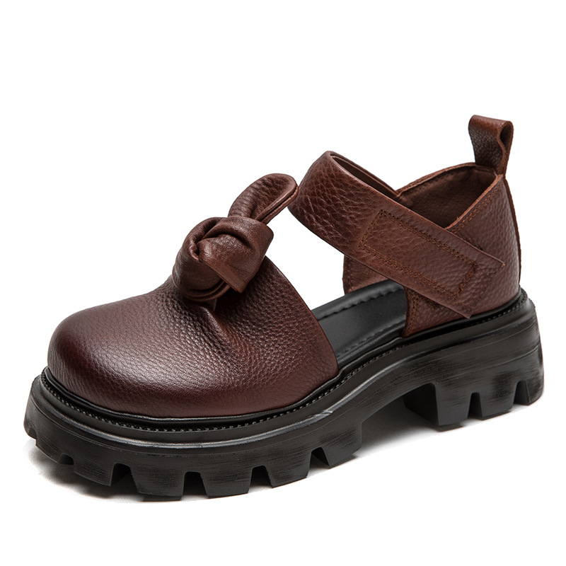 Ethnic Fashion In - 5cm Ethnic Knot Platform Wedge Autumn