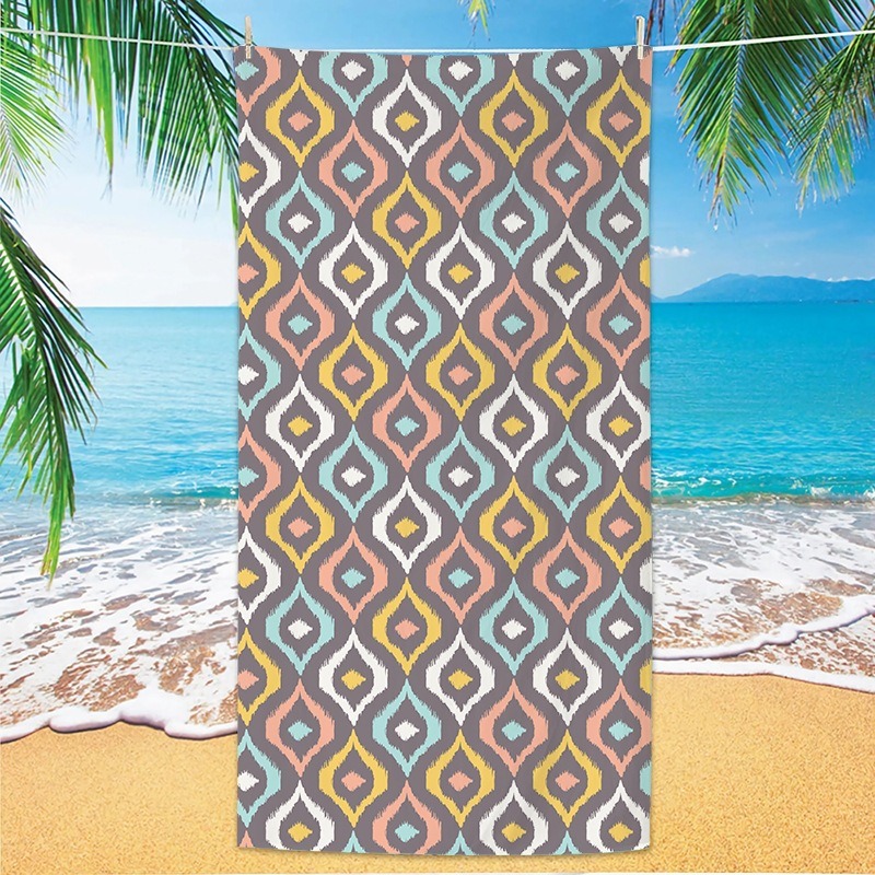 Ikat Woven Fabric - Vintage Ethnic Ikat Geometric Quick Drying