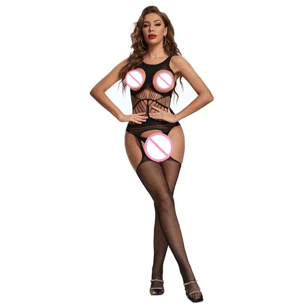 Ethnic Outfit - Crotchless Bodysuits Transparent Bodystocking Sex Bold