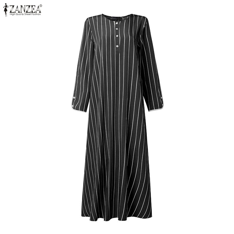Muslim Modest Striped Maxi Dre - đánh giá và giá Abaya Modest Wear