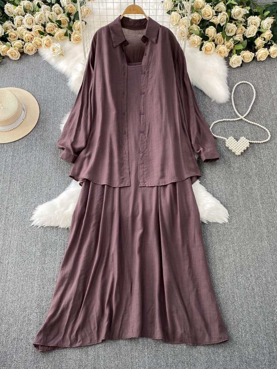 Muslim Women Shirt Dress Two P - đánh giá và giá Abaya Modest Wear