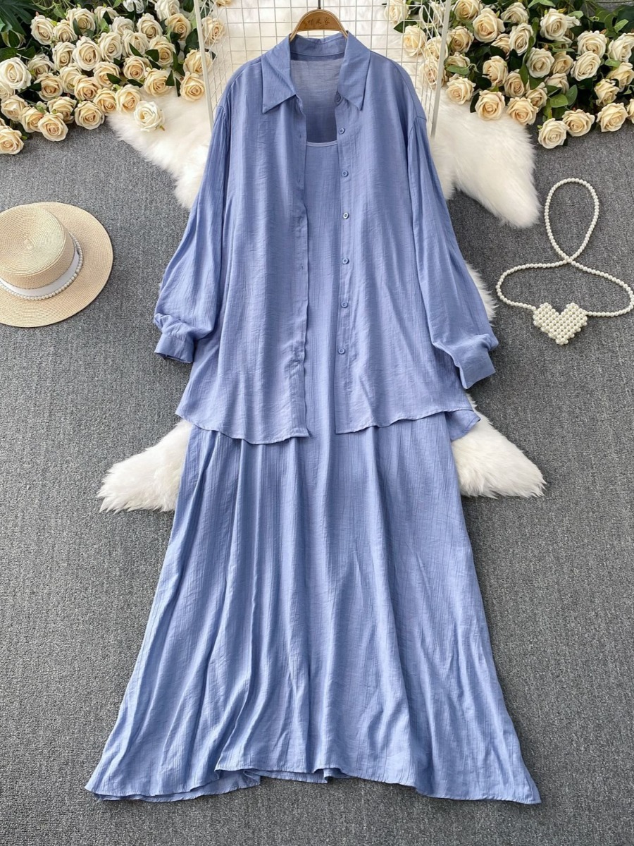 Muslim Women Shirt Dress Two P - đánh giá và giá Abaya Modest Wear