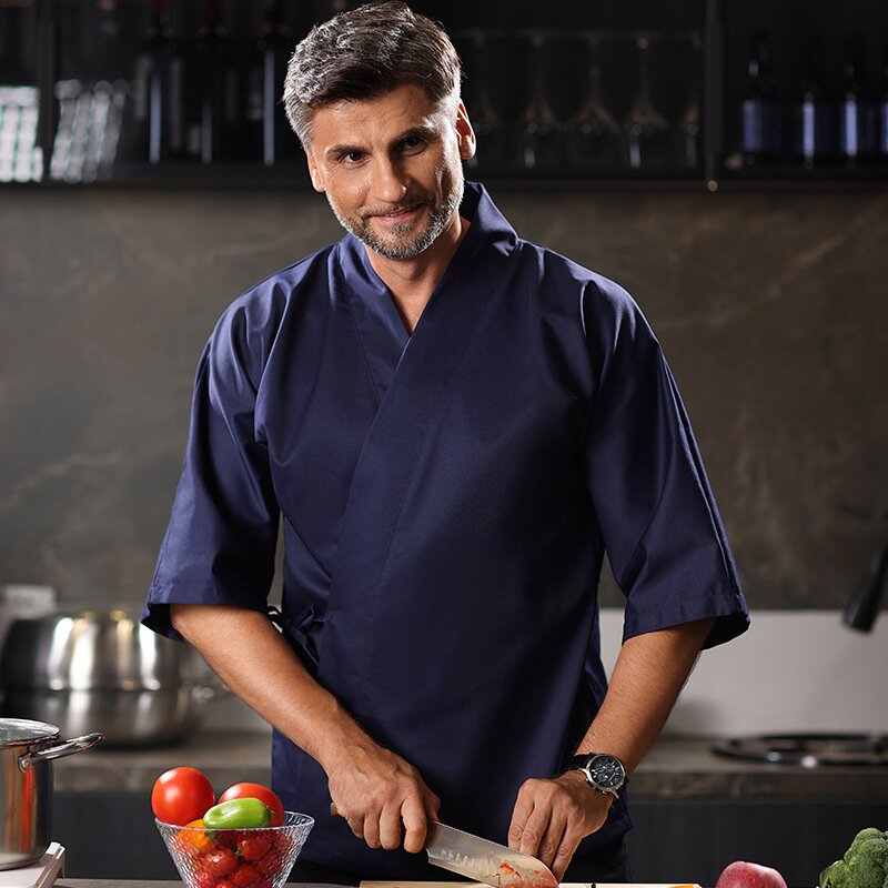 Chef Uniform 3/4 Sleeves Resta - đánh giá và giá Haori Japanese Jacket