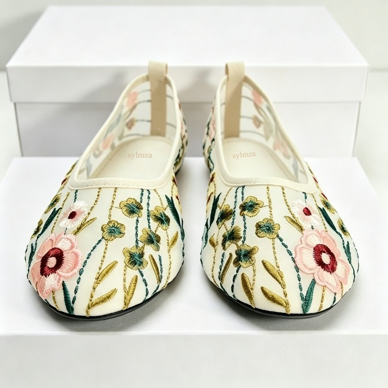 Round Toe Mesh Ballet Flats Sh - đánh giá và giá Women'S Ethnic Fashion Brands