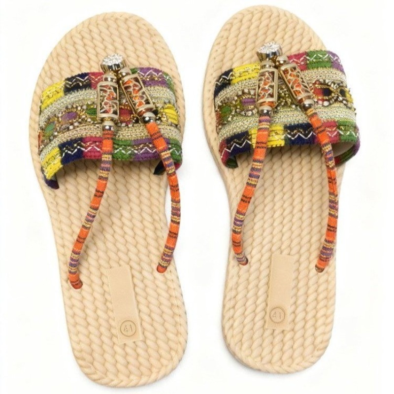 Women Slippers Outdoor Handwov - đánh giá và giá Ethnic Modern Fashion