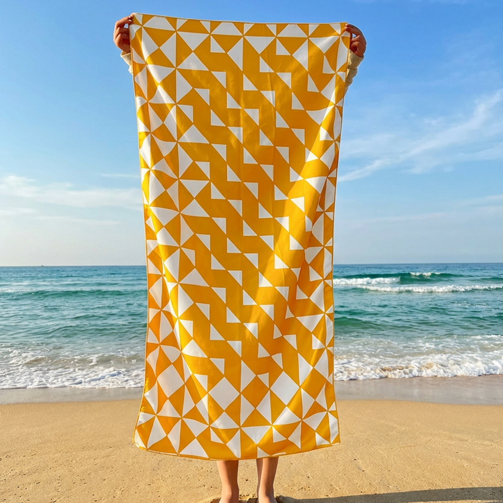 Orange Blue Ikat Print Beach T - đánh giá và giá Ikat Woven Fabric