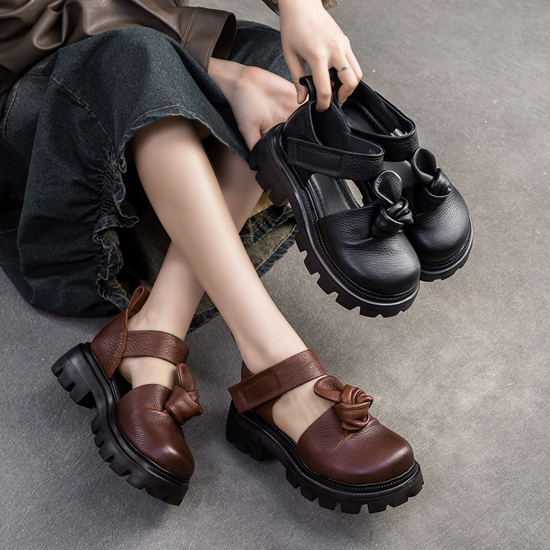 5cm Ethnic Knot Platform Wedge - đánh giá và giá Ethnic Fashion In