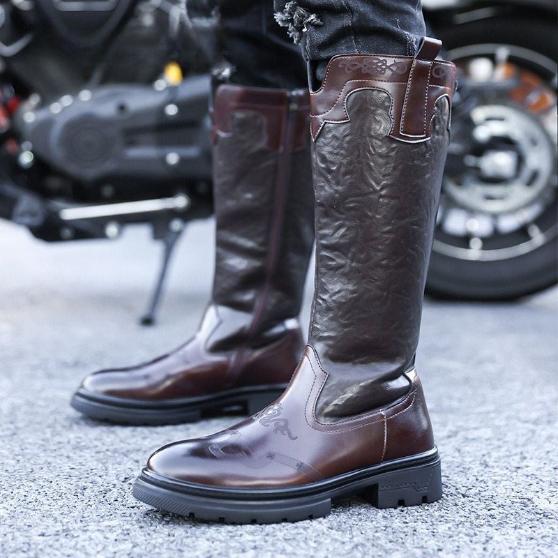 Men's Mid-calf Boots High Qual - đánh giá và giá Ethnic Fashion In