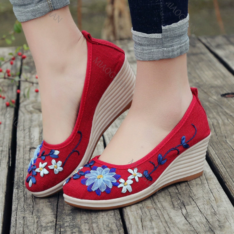 Embroidered Women Comfort Wedg - đánh giá và giá Ethnic Fashion In
