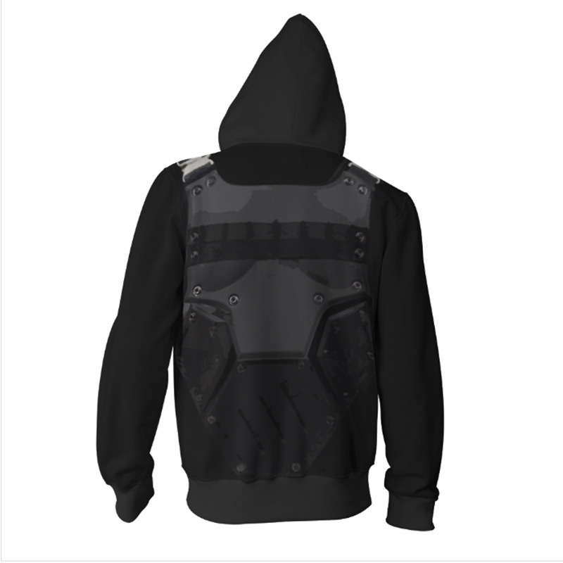 3D Printed Punisher Zip-up Hoo - đánh giá và giá Haori Japanese Jacket