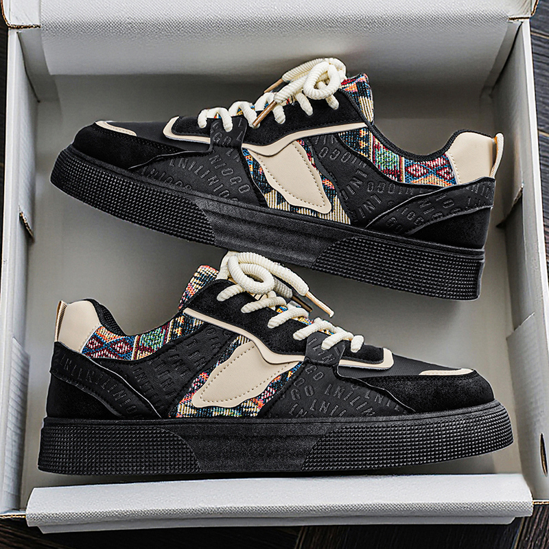 Men's Vintage Patchwork Platfo - đánh giá và giá Ethnic Modern Fashion