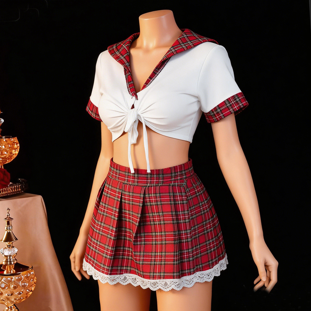 Red Sexy Lingerie Woman Porno  - đánh giá và giá Ethnic Outfit
