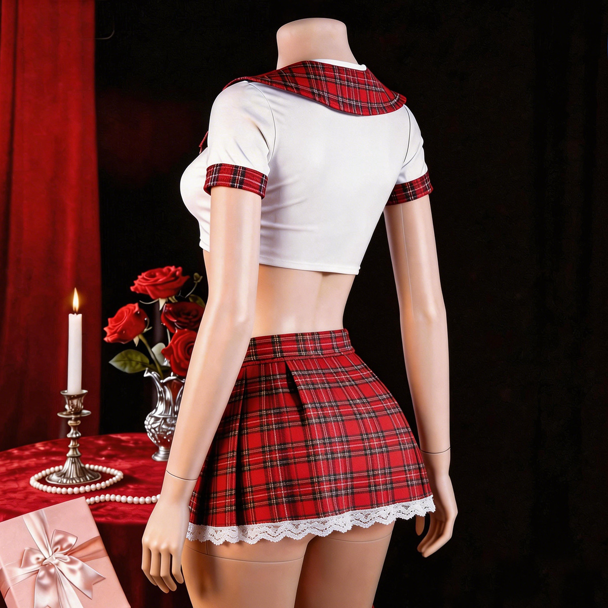 Red Sexy Lingerie Woman Porno  - đánh giá và giá Ethnic Outfit