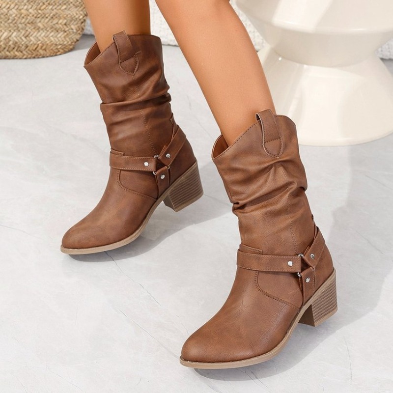 Womens Mid-Calf Boots Retro St - đánh giá và giá Ethnic Fashion In